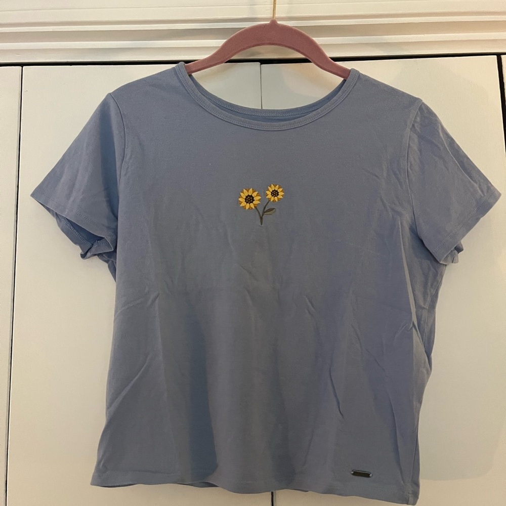 Hollister Sunflower Baby Tee